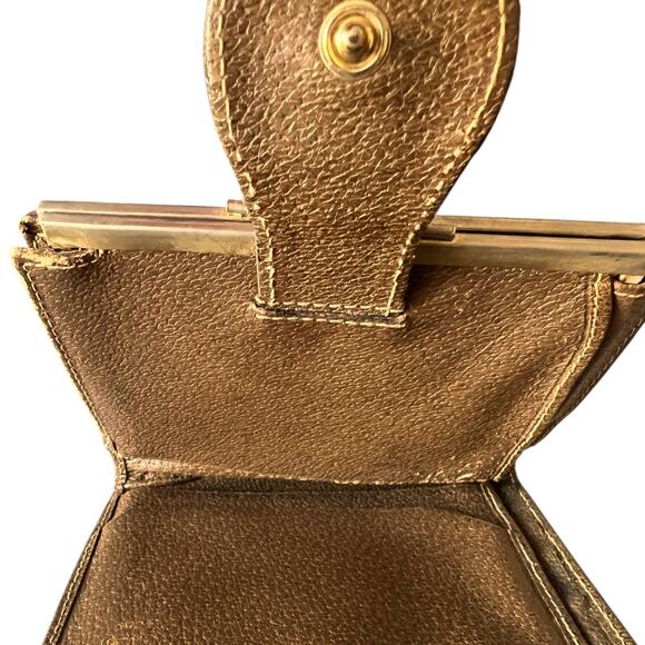 Vintage 1980s Gucci Logo Wallet with Chain Purse - Picture 4 of 5